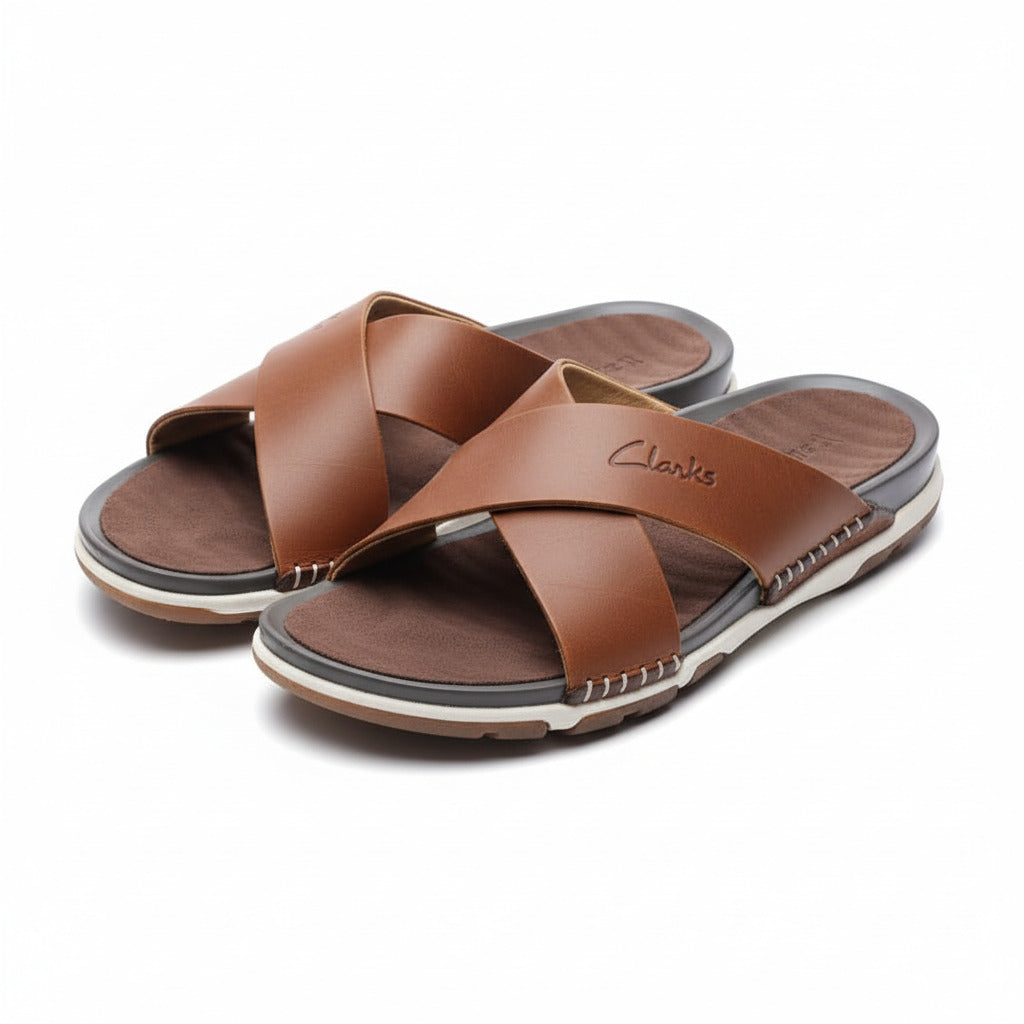 Premium Quality Leather Sandal-Brown