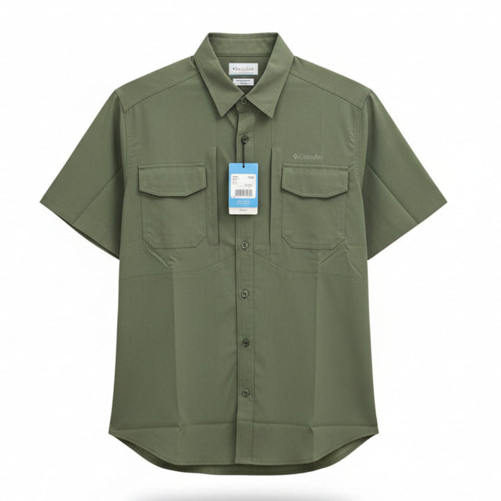 Tactical shortsleeved Columbia Shirt - Green