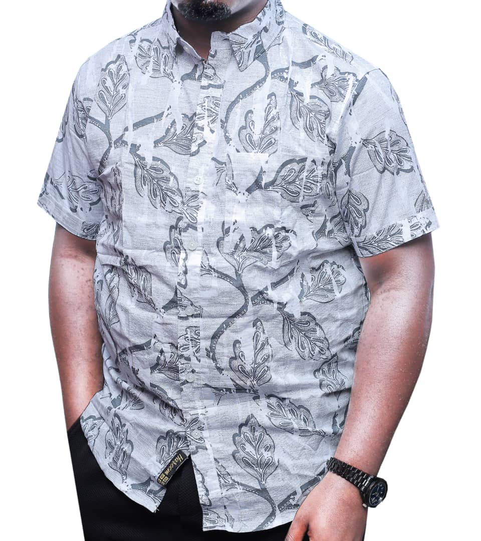 Quality  Short-Sleeved Floral Shirt