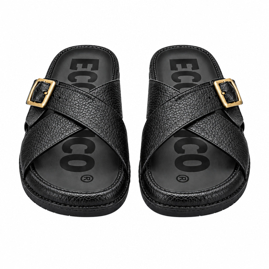 Modern Classic And Quality Open Sandal-Black