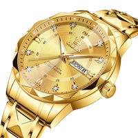 Premium Quality Stylist Wrist Watch -Gold