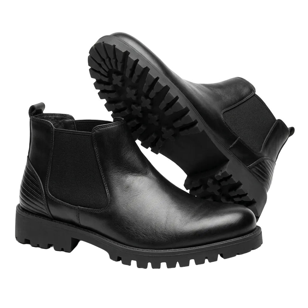 Premium Quality Leather Boot-Black