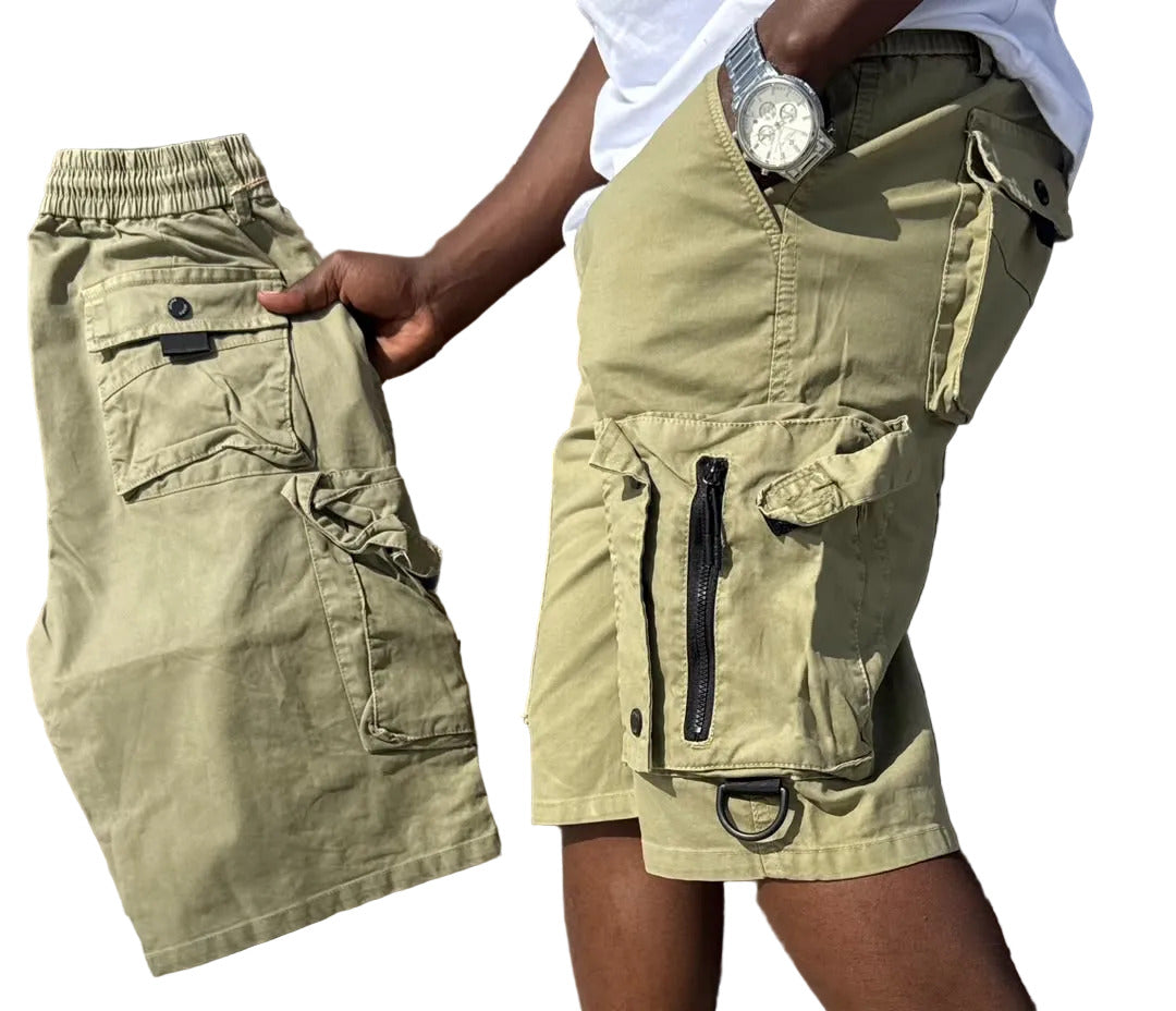Premium Quality Tactical Cargo Short-Cream