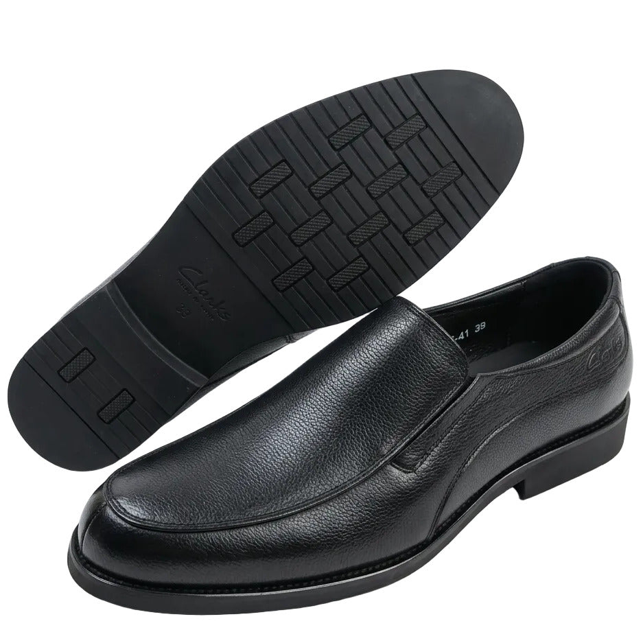 Durable And Quality Leather Shoes-Black