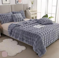 4 Piece Rabit Duvet - Grey