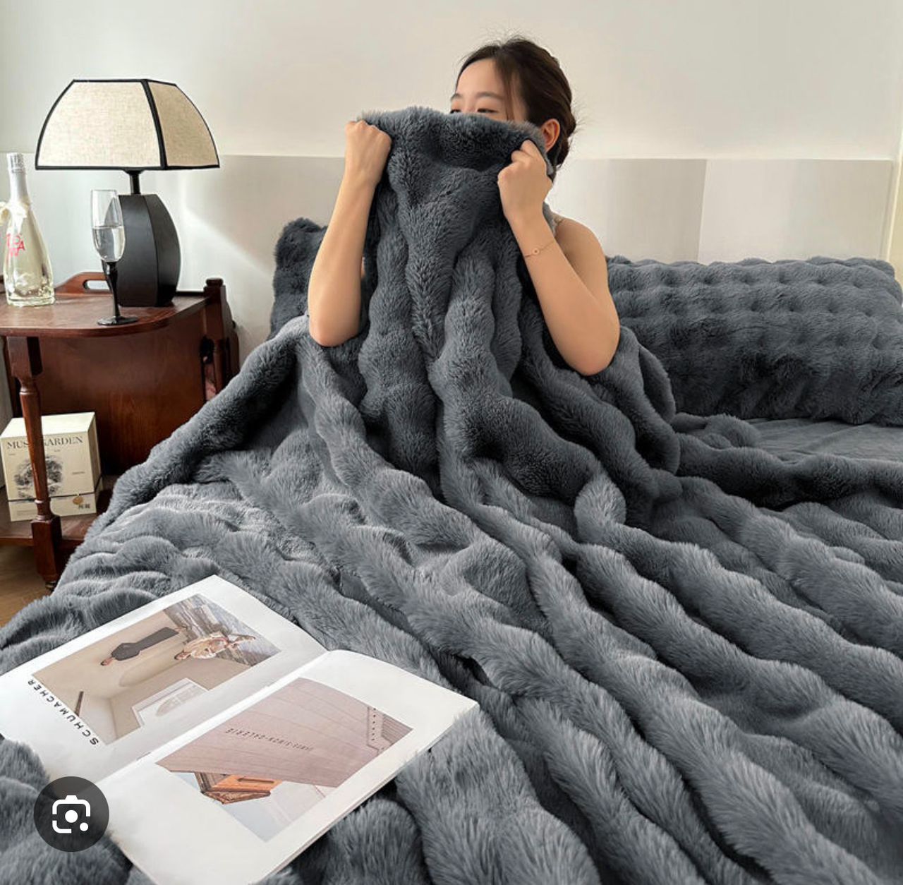 4 Piece Rabit Duvet - Grey