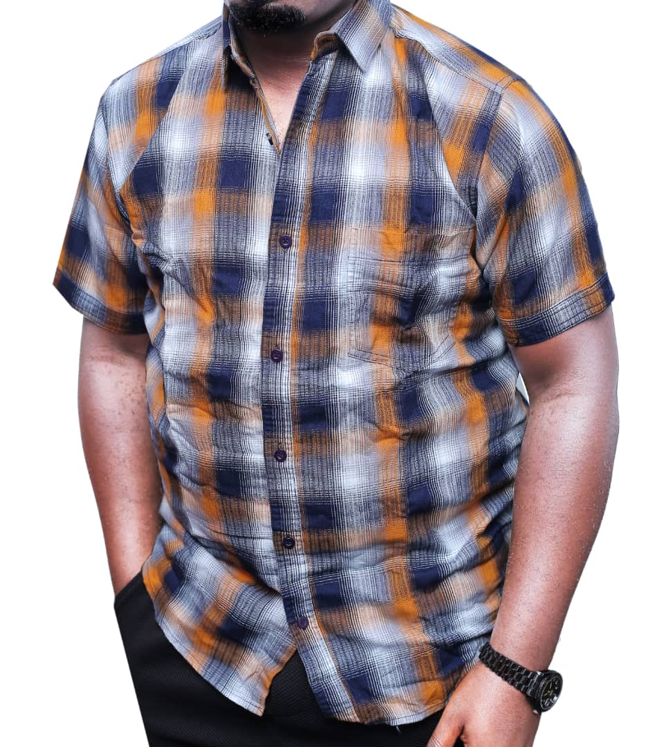 Quality Checked Shor-tSleeved Shirt-Multicolour