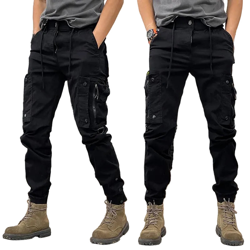 Denim Jean Cargo Pant - Black