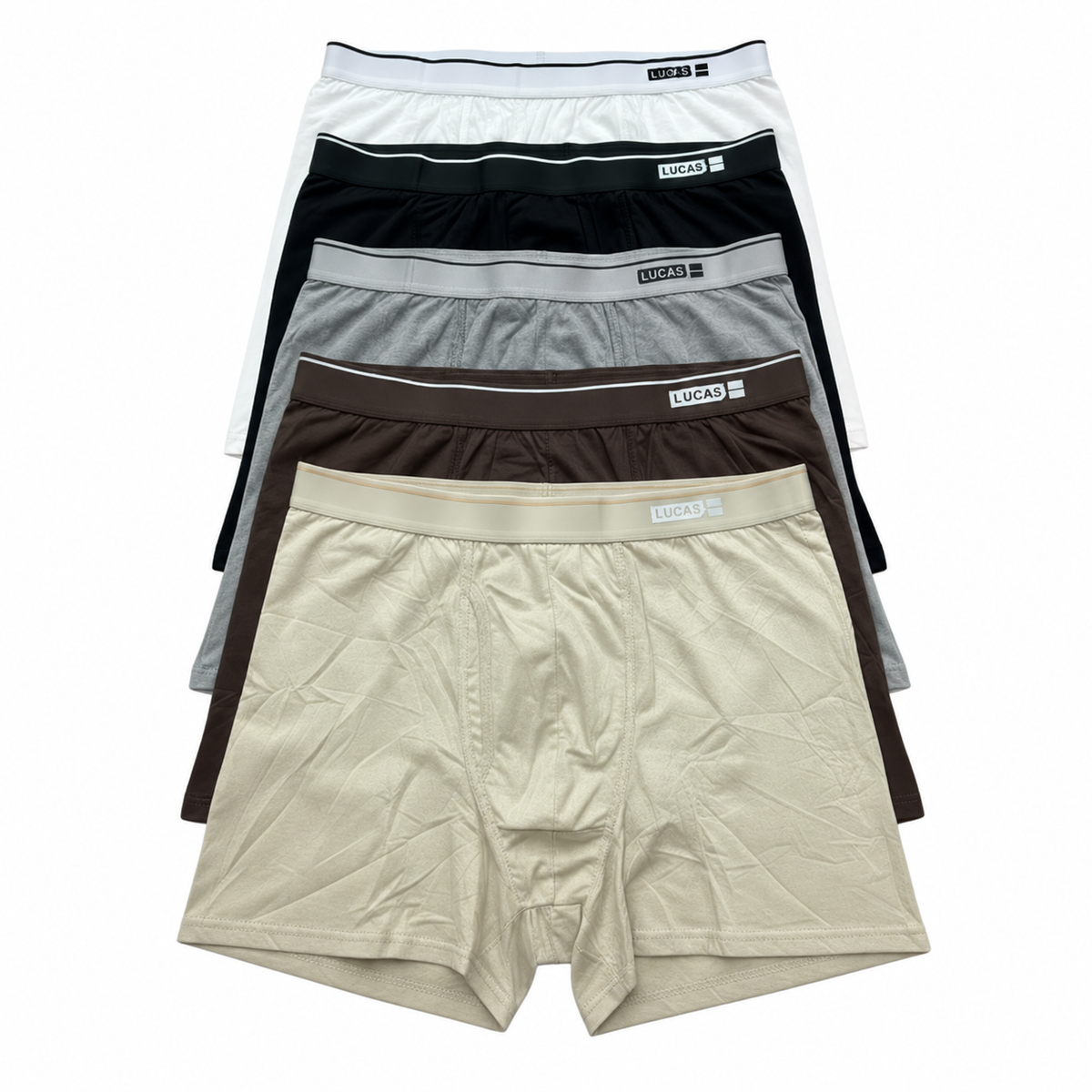 5 Pieces Of Soft Cotton Elastic Men's Briefs