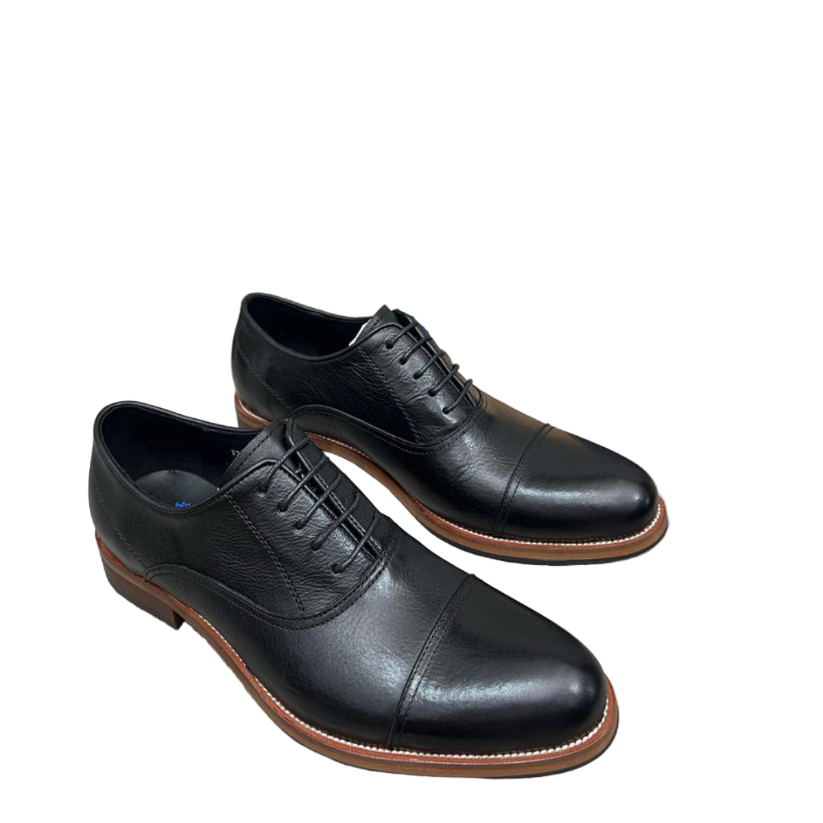 Gentle Lace Leather Shoes-Black