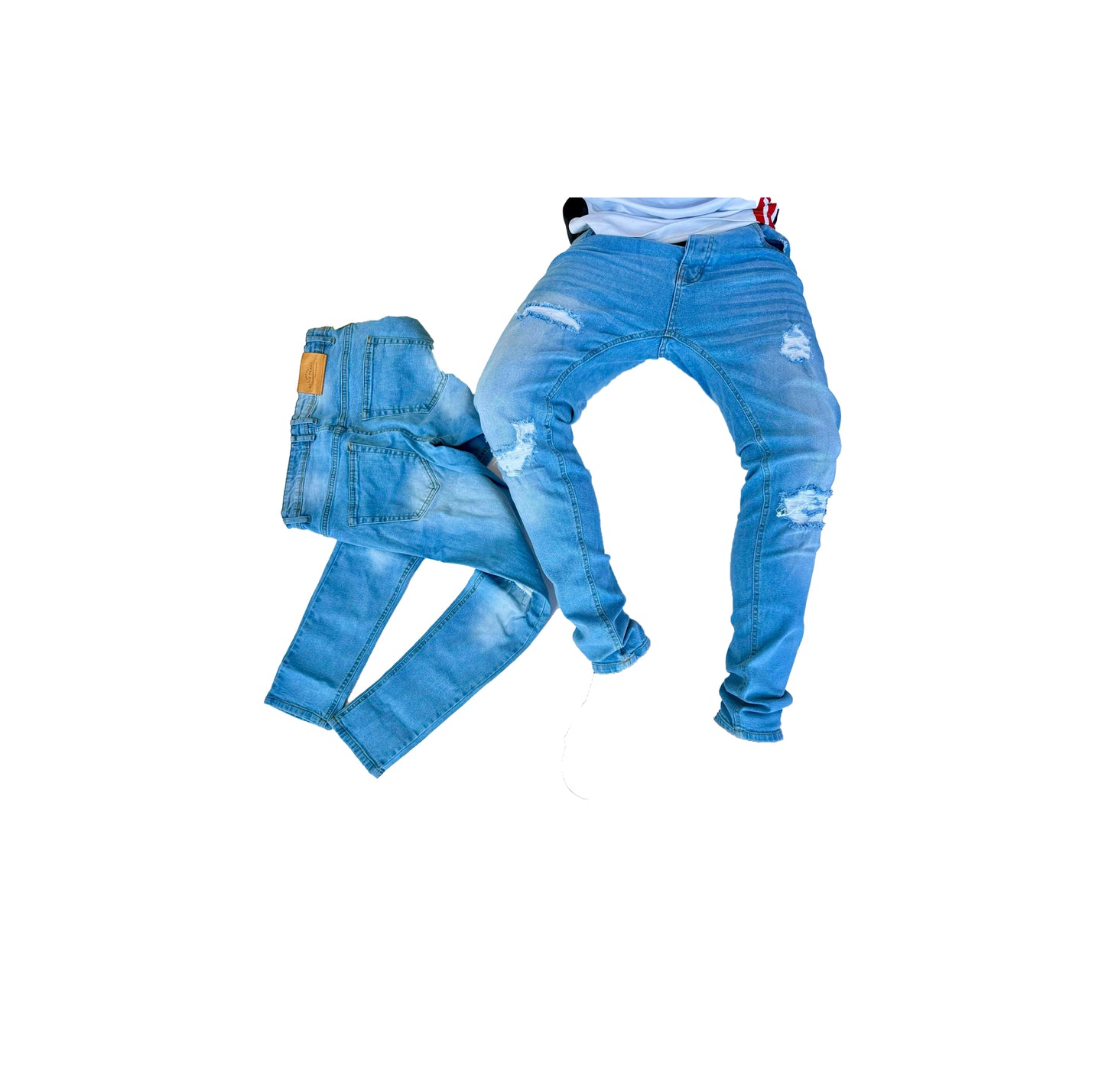 Men's Jean With Damage Designs.