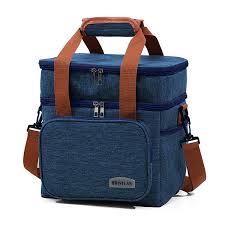 Compact Insulated Lunch Bag-Blue