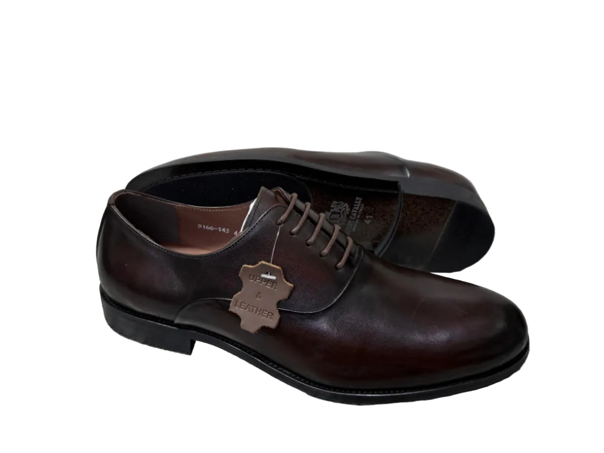 Leather Office Shoes-Brown