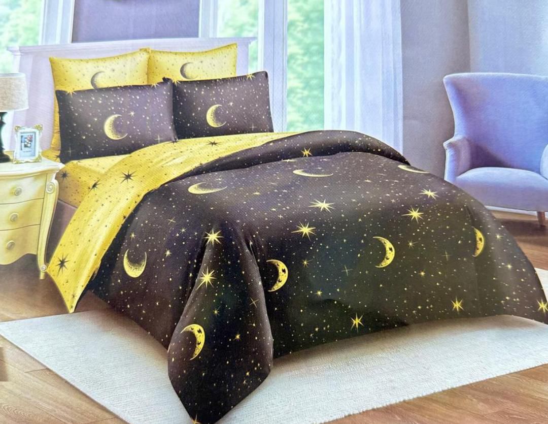 4Pcs Cotton Duvet-Yellow