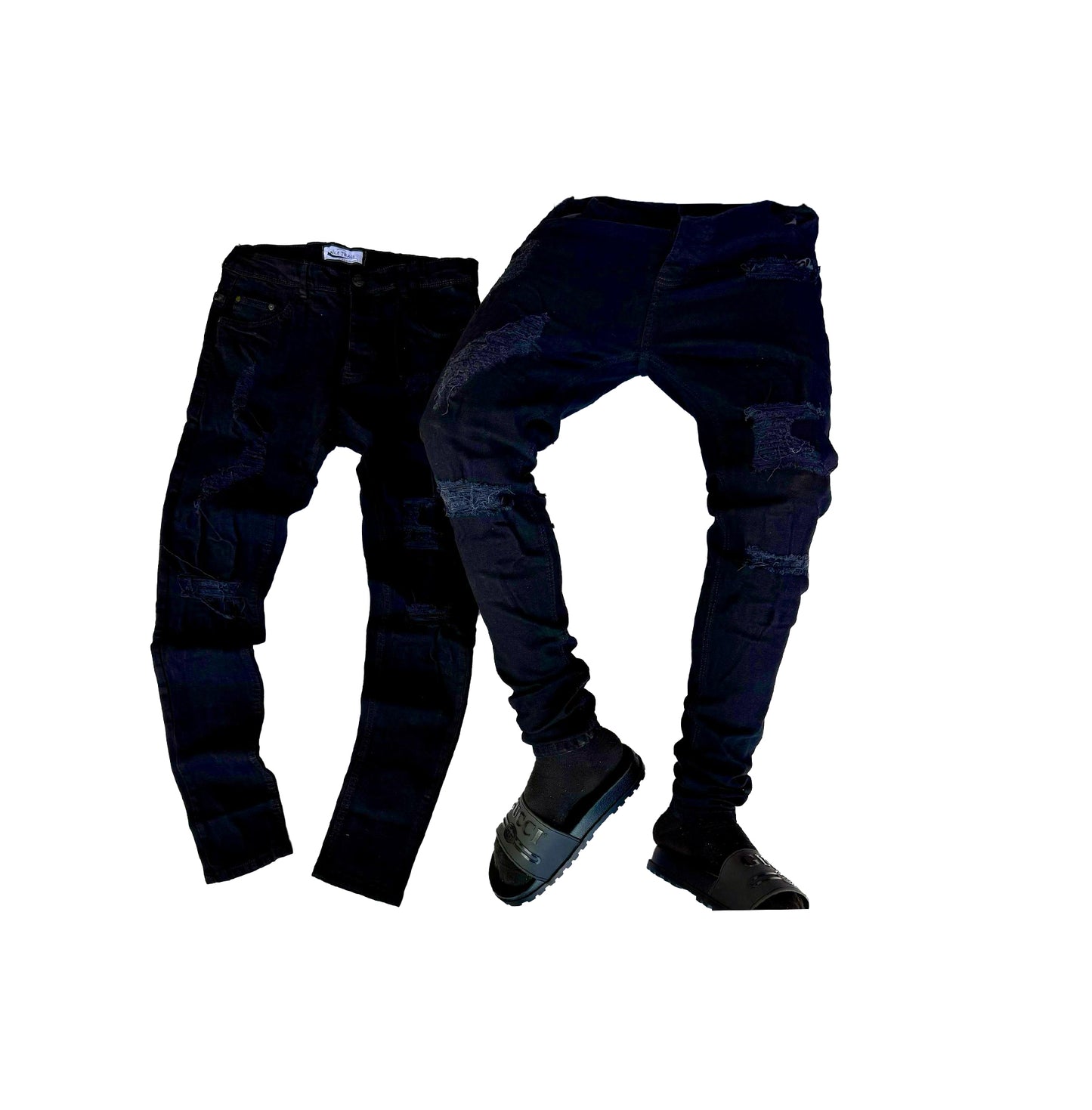Men's Jean With Damage Designs.