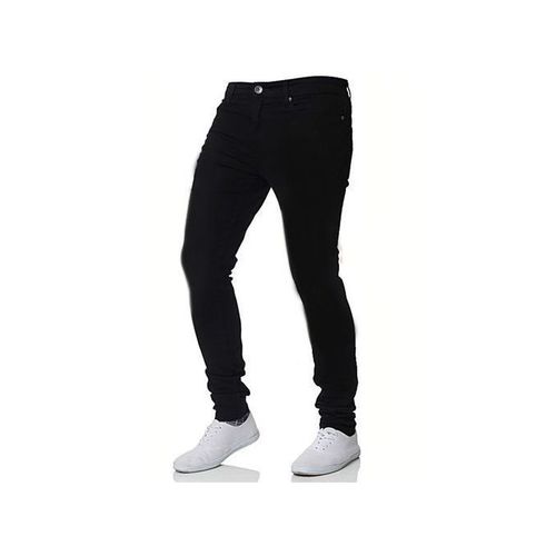 Men's Denim Jean Trousers - Charcoal Black.
