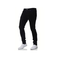 Men's Denim Jean Trousers - Charcoal Black.
