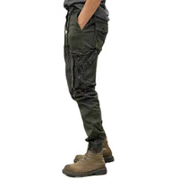 Denim Jean Cargo Pant Army Green