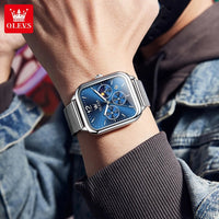 Unisex Digital OLEVS Watch-Silver.