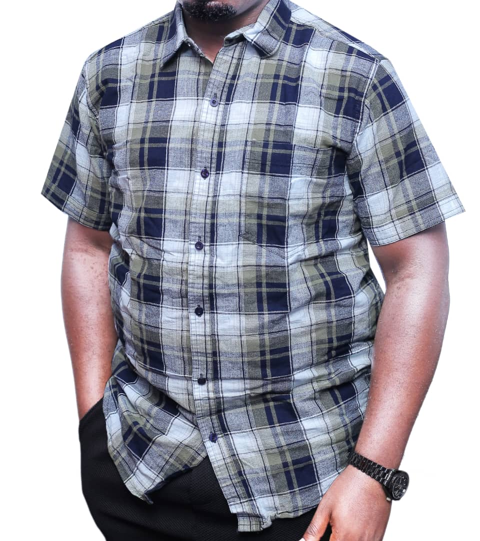 Premium Quality Checked Short-Sleeved Shirt-Multicolour