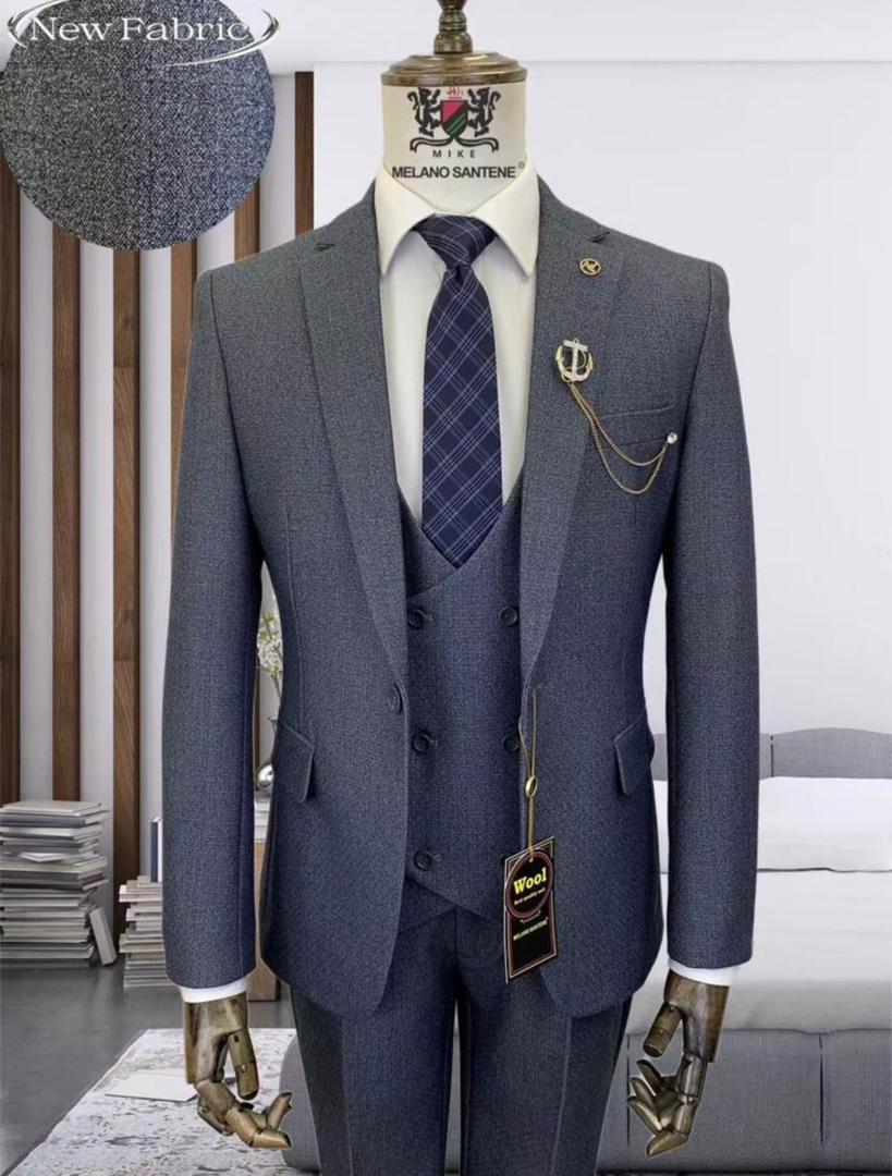 Premium Three-Piece Slim Fit Suit