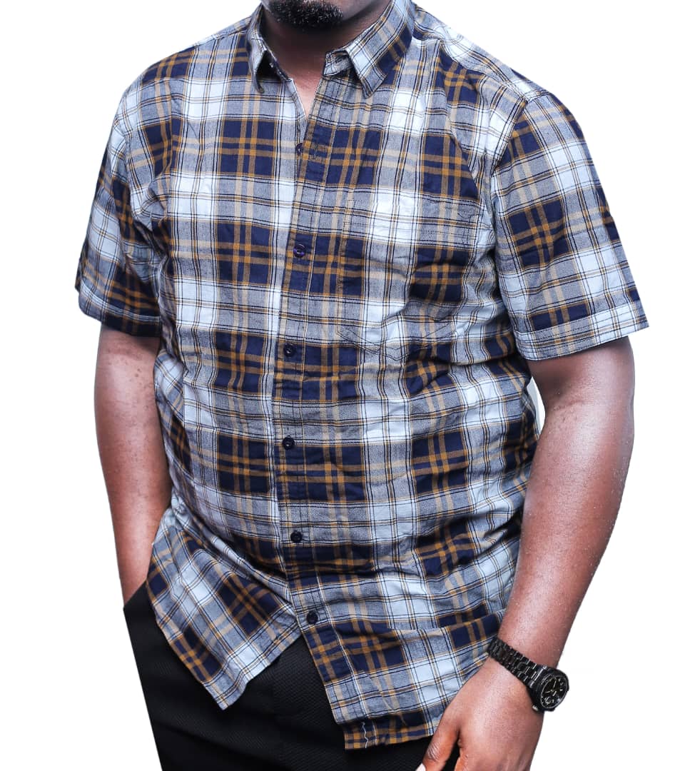 Premium Qualitry Checked Short-Sleeved Shirt