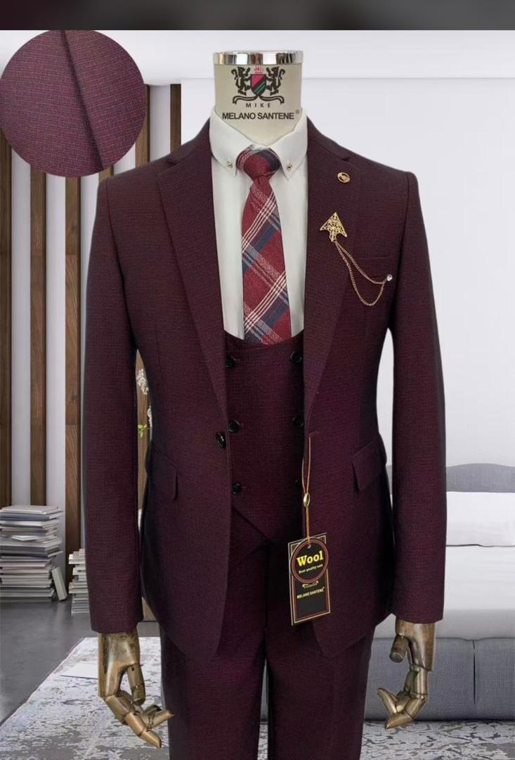 Premium Thre Piece Slim Fit Suit
