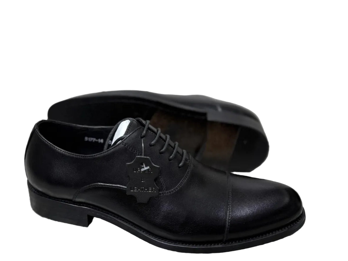 Leather Office Shoes - Black.