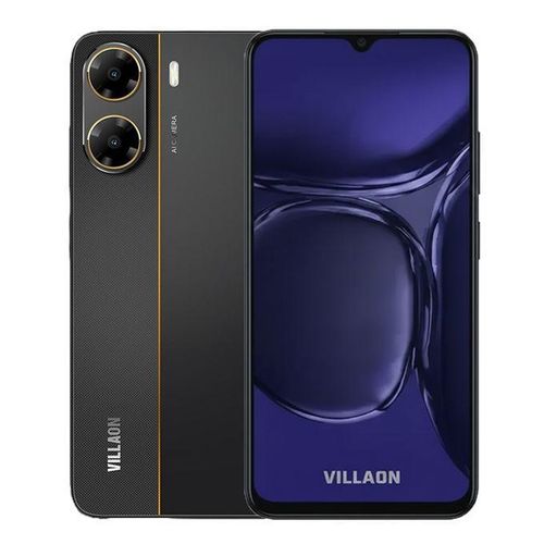 VILLAON V50s 4G Smartphone - 6.52" Display, 4GB RAM, 64GB Storage- Black
