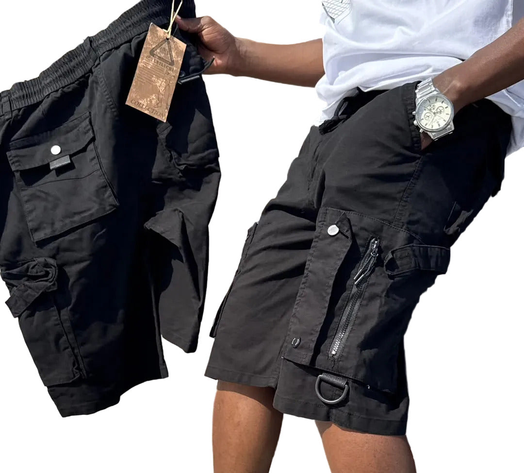 Superior Quality And Durable Tactical Cargo Short-Black