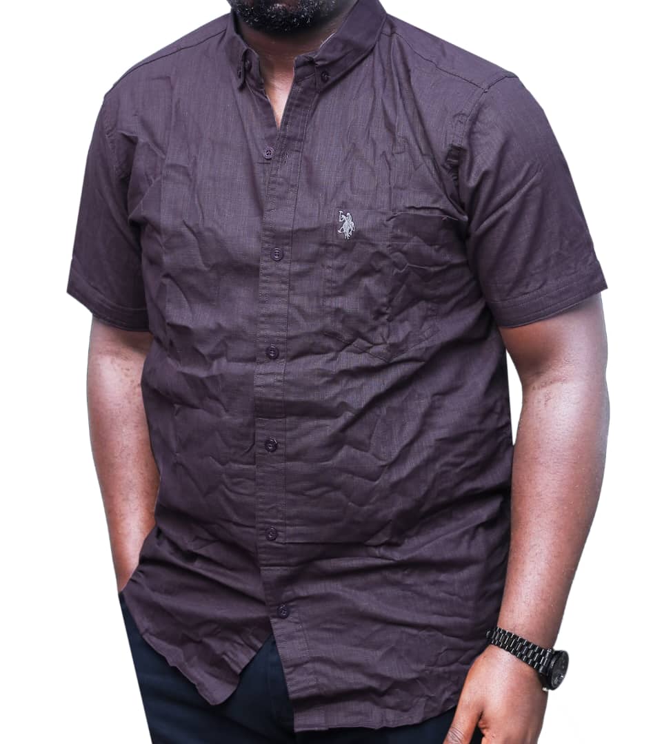Quality & Classic Linen ShortSleeved Shirt-Black